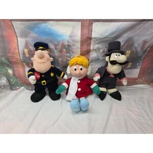 Stuffins 1999 Frosty the Snowman HINKLE 14” LARGE Plush KAREN, TRAFFIC COP Lot 3
